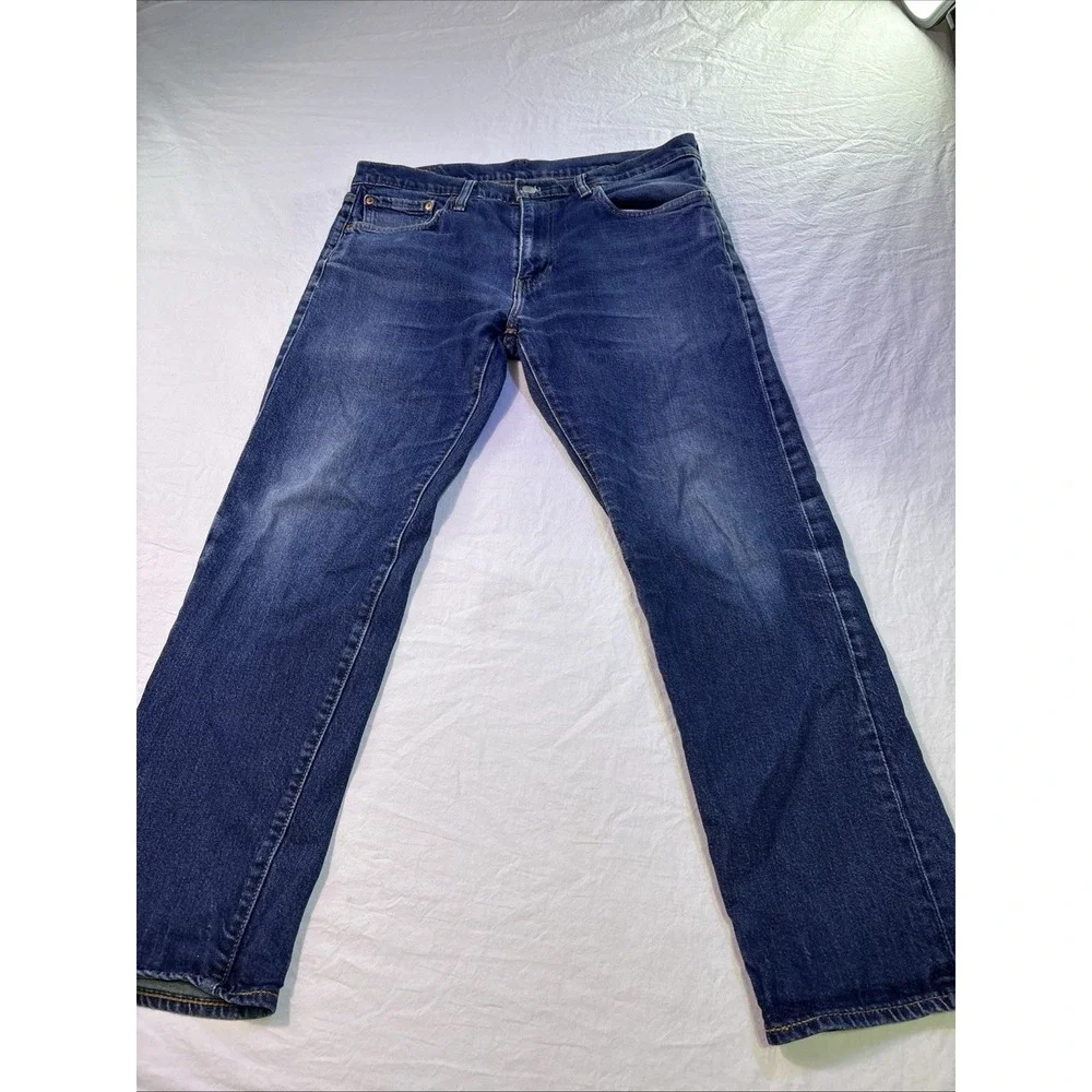 LEVI'S 502 Premium Big E Jeans Men's Regular Taper W33 L30 Denim